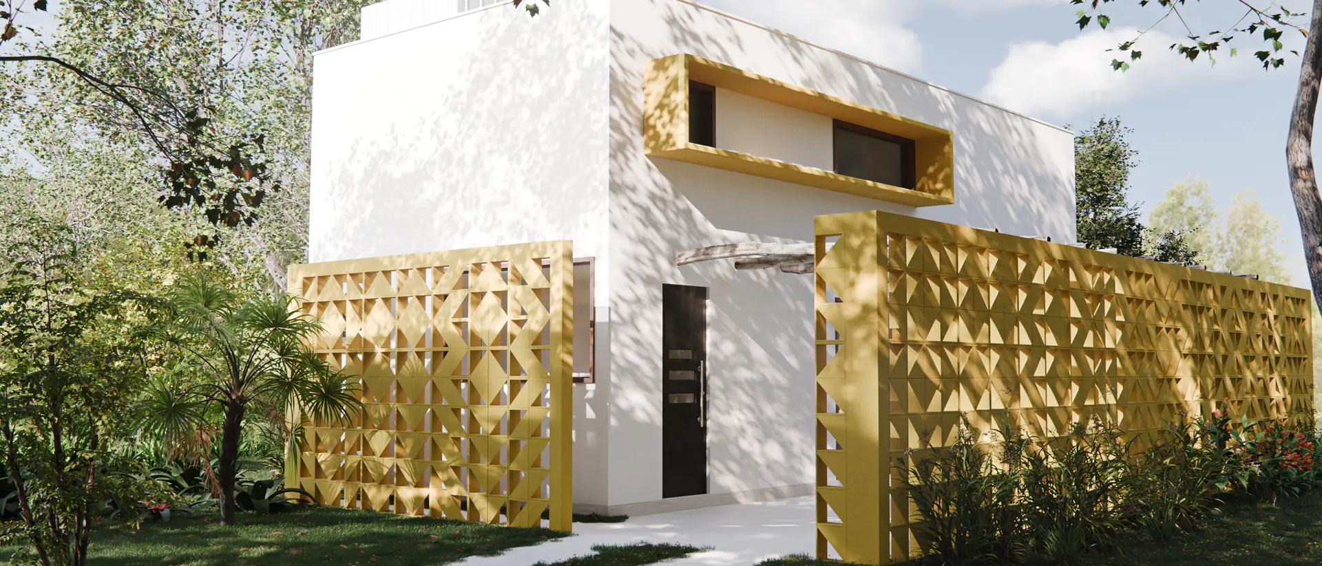 Casa Cobogó — fachada com cobogós